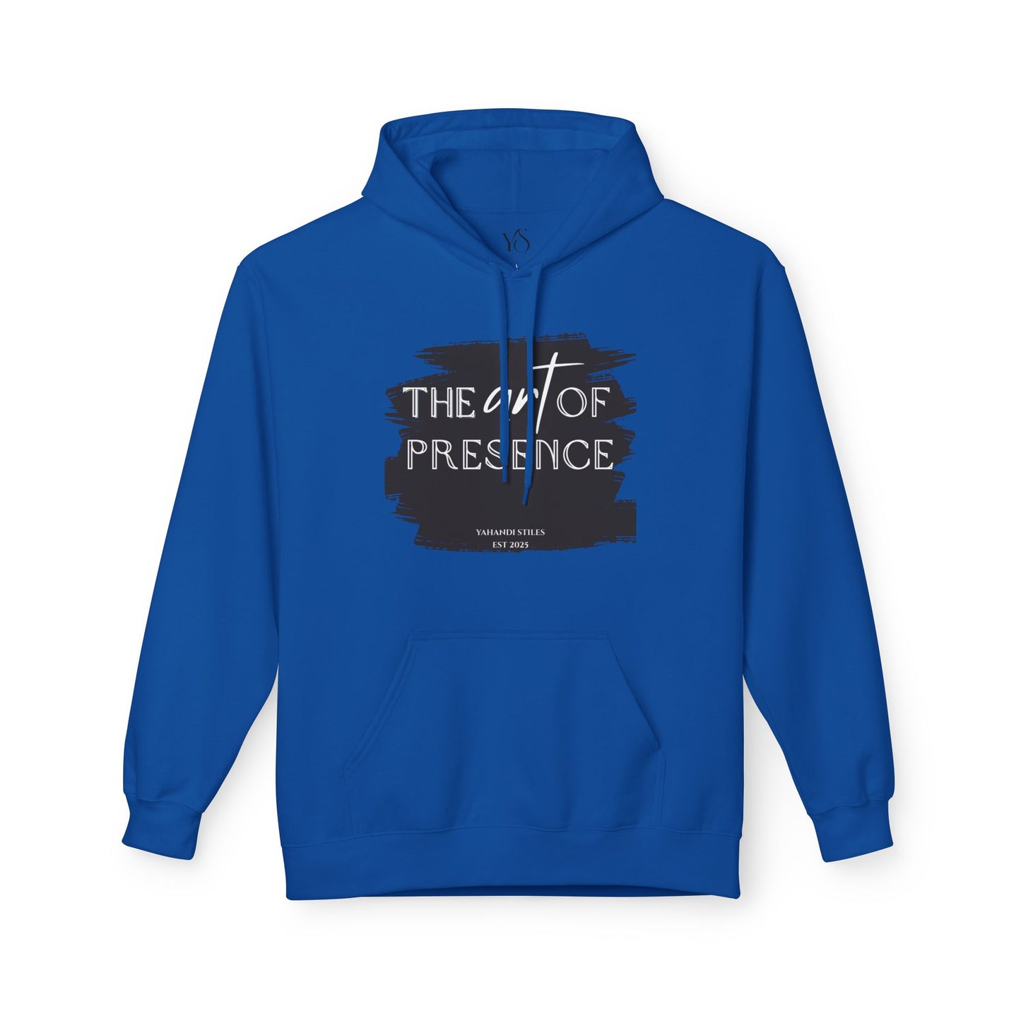 The Art of Presence Hoodie — Minimal Brushstroke Graphic Pullover