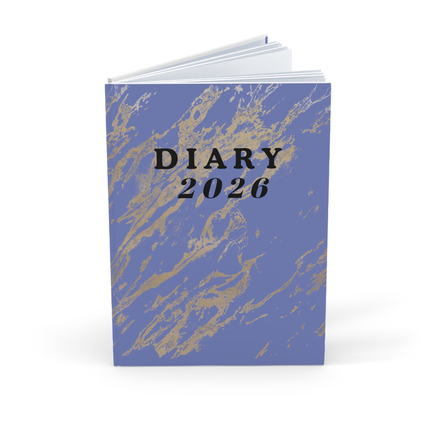 2026 Diary Hardcover Journal — Lavender Marble A5 Planner