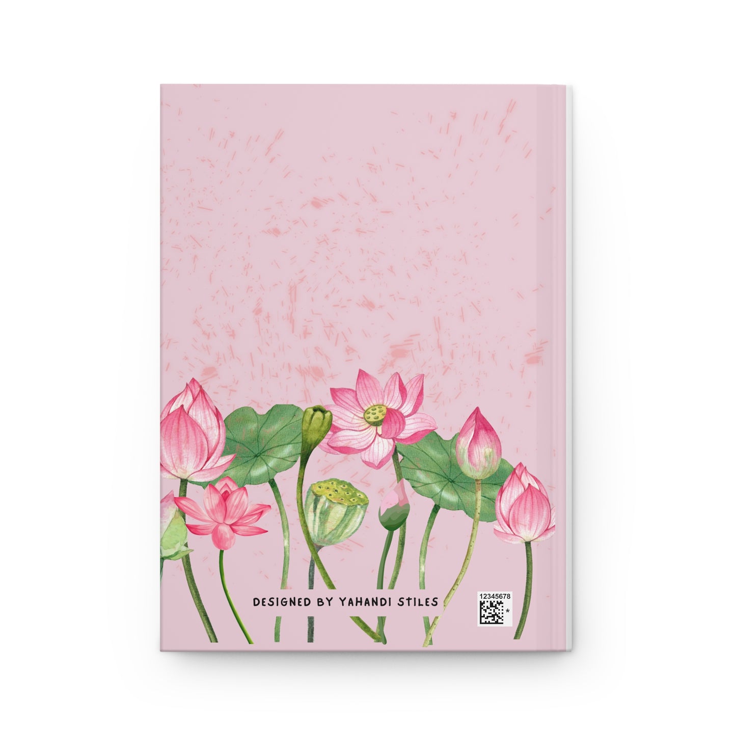 Password Keeper Hardcover Journal — Pink Lotus Floral Password Organizer