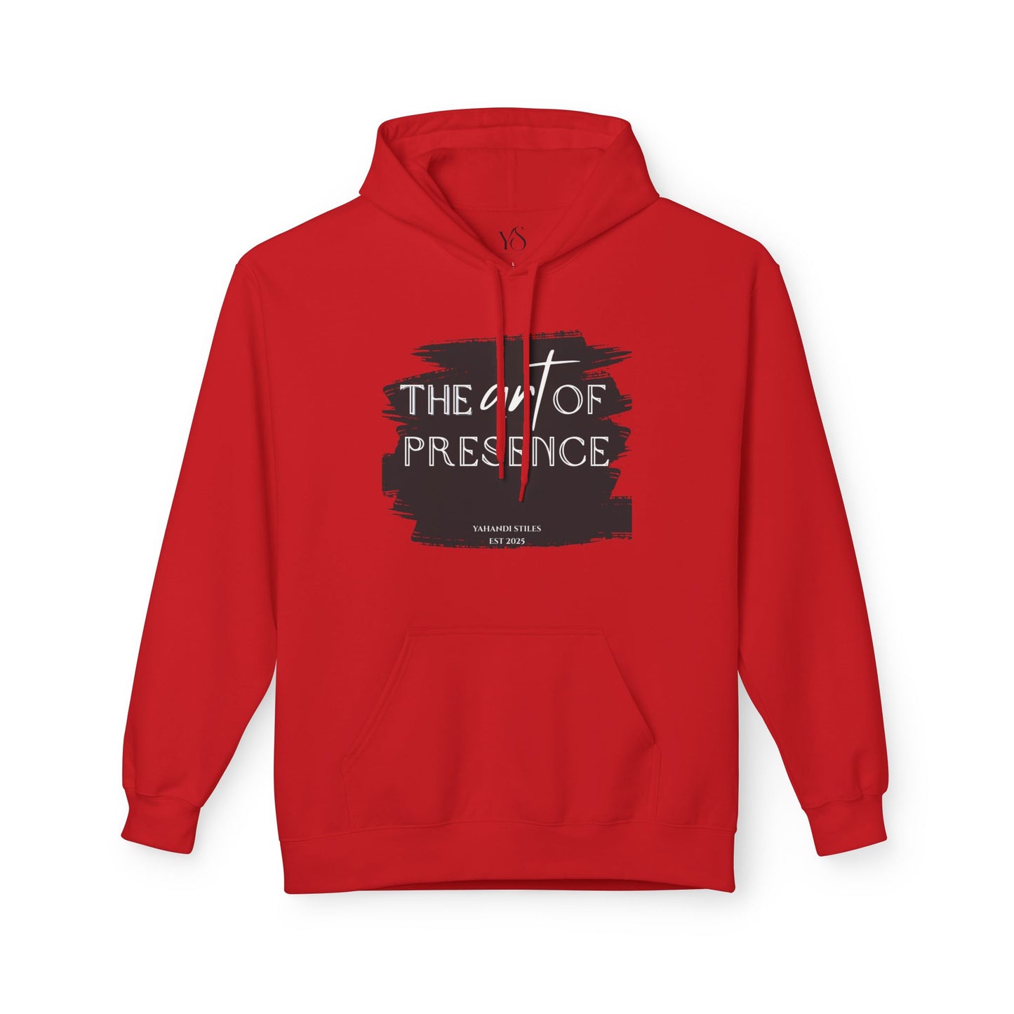 The Art of Presence Hoodie — Minimal Brushstroke Graphic Pullover